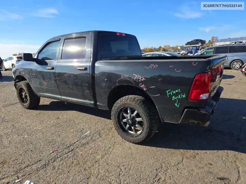 3C6RR7KT7HG533149 — 2017 RAM 1500, фото 2 с аукциона Copart, ЗАДНЯЯ ЧАСТЬ