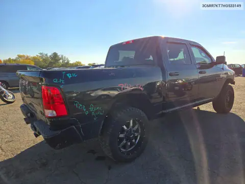 3C6RR7KT7HG533149 — 2017 RAM 1500, фото 3 с аукциона Copart, ЗАДНЯЯ ЧАСТЬ