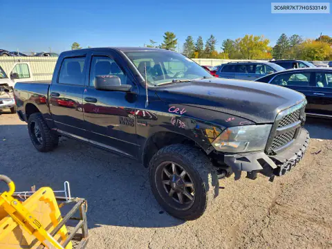 3C6RR7KT7HG533149 — 2017 RAM 1500, фото 4 с аукциона Copart, ЗАДНЯЯ ЧАСТЬ