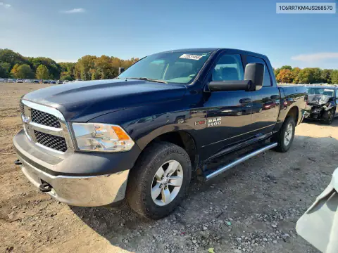 1C6RR7KM4JS268570 — 2018 RAM 1500, Мелкие вмятины и царапины, фото до ремонта