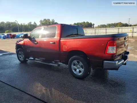 1C6RREFT7KN745918 — 2019 RAM 1500, photo 2 from Copart, Front end