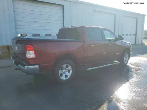 1C6RREFT7KN745918 — 2019 RAM 1500, photo 3 from Copart, Front end