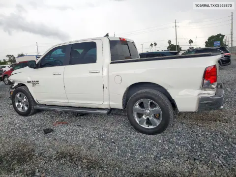 2019 Ram 1500 Classic Slt VIN 1C6RR6LTXKS563870 фото 2