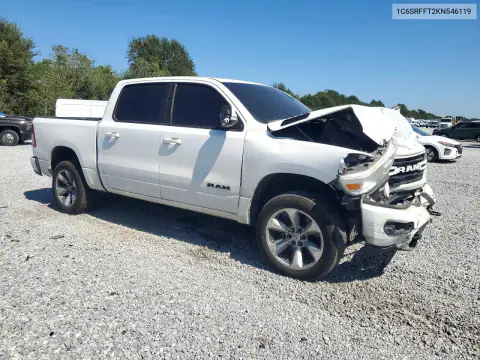 1C6SRFFT2KN546119 — 2019 RAM 1500, photo 4 from Copart, Front end