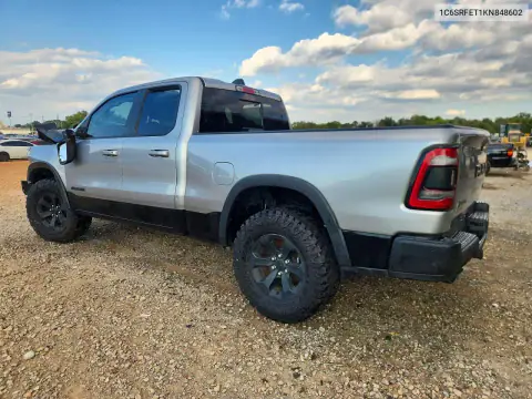 1C6SRFET1KN848602 — 2019 RAM 1500, photo 2 from Copart, Front end