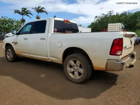 1C6RR7TT2KS634534 — 2019 RAM 1500, photo 2 from Copart, Front end