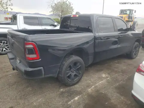 1C6SRFFT1LN117314 — 2020 RAM 1500, photo 3 from Copart, Side