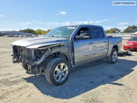 2021 Ram 1500 Big Horn/Lone Star VIN 1C6SRFFTXMN585964 фото 1