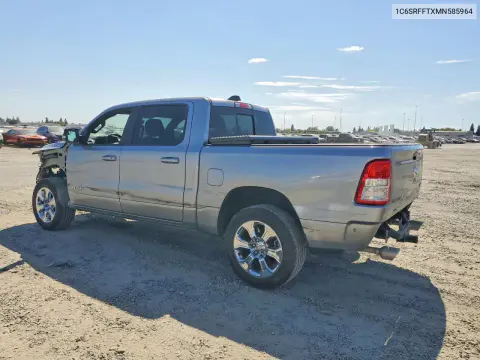 2021 Ram 1500 Big Horn/Lone Star VIN 1C6SRFFTXMN585964 фото 2