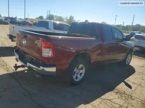 1C6SRFBTXMN598767 — 2021 RAM 1500, фото 3 с аукциона Copart, Пожар