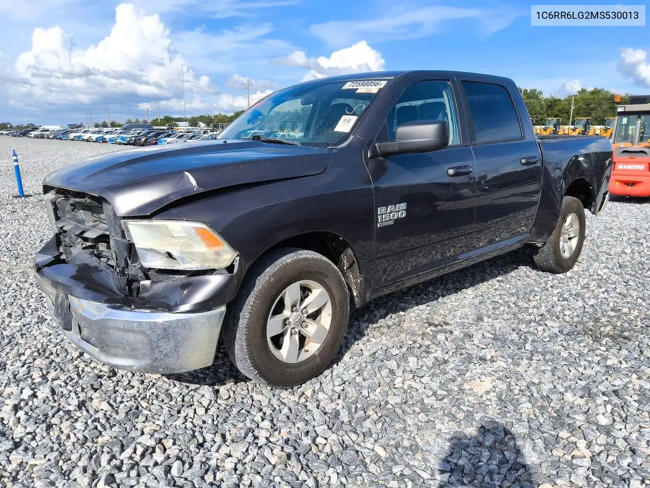2021 Ram 1500 Classic Slt VIN 1C6RR6LG2MS530013 фото 1