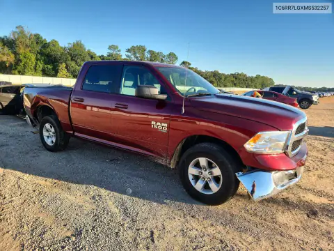 1C6RR7LGXMS532257 — 2021 RAM 1500, фото 4 с аукциона Copart, ПЕРЕДНЯЯ ЧАСТЬ