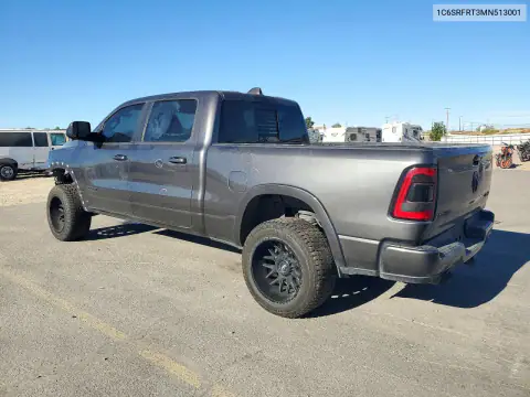 1C6SRFRT3MN513001 — 2021 RAM 1500, photo 2 from Copart, Front end