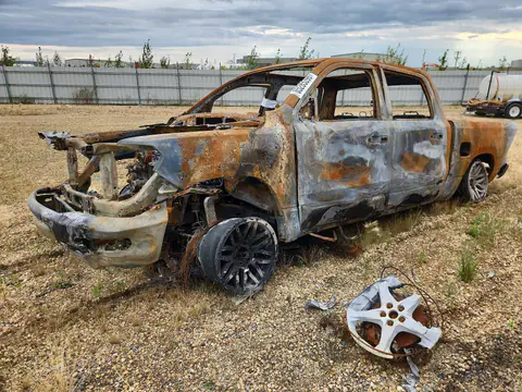 1C6SRFJT3NN309733 — 2022 RAM 1500, Engine fire (Burn - Engine), before-repair photos
