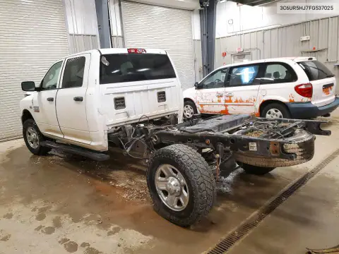 3C6UR5HJ7FG537025 — 2015 RAM 2500, photo 2 from Copart, Front end