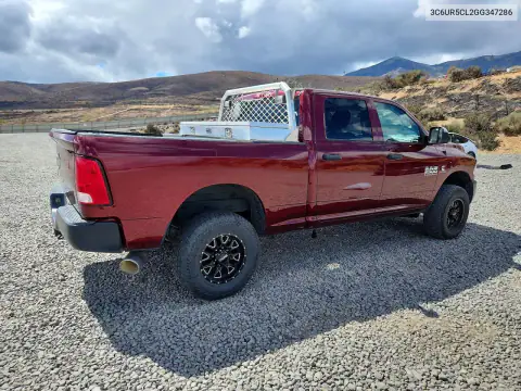 3C6UR5CL2GG347286 — 2016 RAM 2500, foto 3 de Copart, Incendio