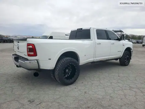 2021 Ram 3500 Laramie VIN 3C63RRJL7MG596751 фото 3
