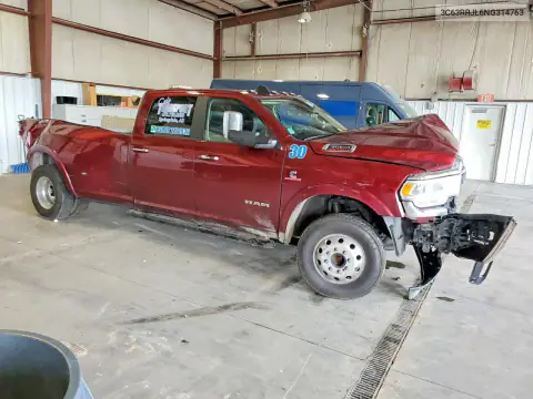 3C63RRJL6NG314763 — 2022 RAM 3500, photo 4 from Copart, All-over damage