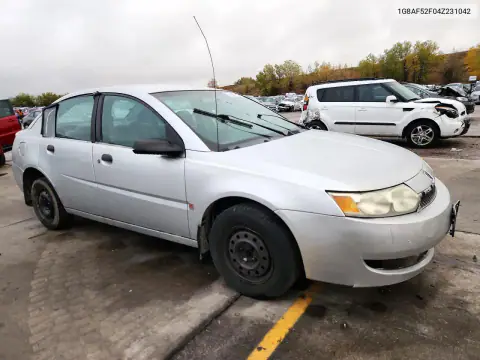 1G8AF52F04Z231042 — 2004 Saturn ION, photo 4 from Copart, Rear end