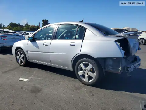 1G8AL55F57Z108619 — 2007 Saturn ION, photo 2 from Copart, Rear end