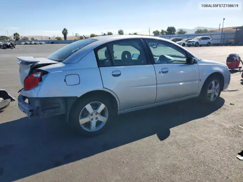 1G8AL55F57Z108619 — 2007 Saturn ION, photo 3 from Copart, Rear end