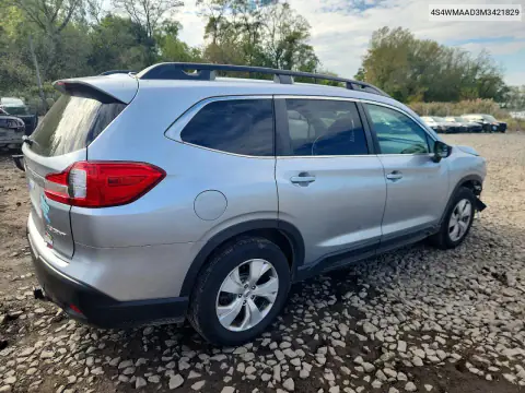 4S4WMAAD3M3421829 — 2021 Subaru Ascent, zdjęcie 3 z Copart, Przód