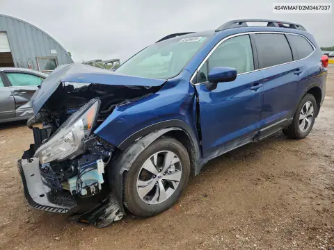 4S4WMAFD2M3467337 — 2021 Subaru Ascent, Przód, zdjęć przed naprawą