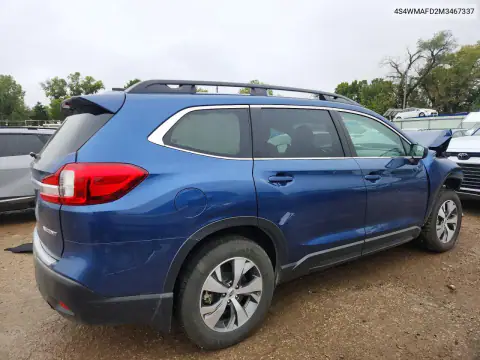 4S4WMAFD2M3467337 — 2021 Subaru Ascent, foto 3 de Copart, Parte delantera