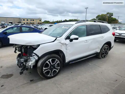 4S4WMASD7P3443951 — 2023 Subaru Ascent, Przód, zdjęć przed naprawą