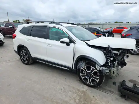 4S4WMASD7P3443951 — 2023 Subaru Ascent, фото 4 с аукциона Copart, ПЕРЕДНЯЯ ЧАСТЬ