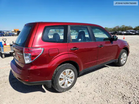 2009 Subaru Forester 2.5X VIN JF2SH61639H760480 фото 3