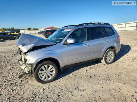 JF2SHBDC7CH432917 — 2012 Subaru Forester, Передняя часть, фото до ремонта
