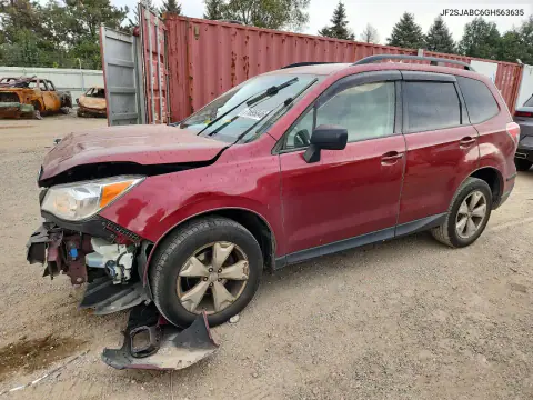JF2SJABC6GH563635 — 2016 Subaru Forester, Передняя часть, фото до ремонта