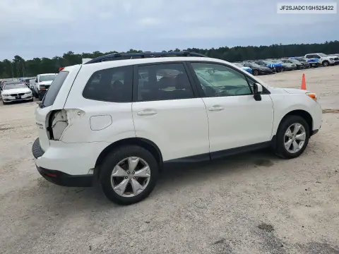 2016 Subaru Forester 2.5I Premium VIN JF2SJADC1GH525422 фото 3