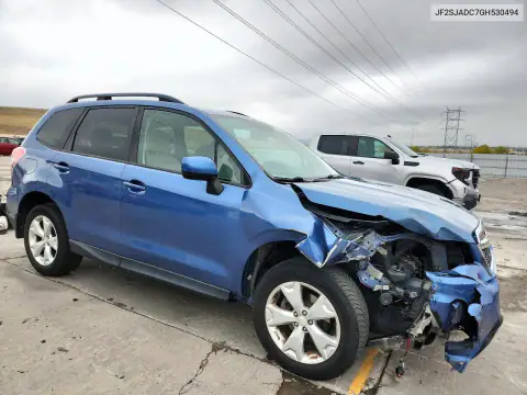 JF2SJADC7GH530494 — 2016 Subaru Forester, photo 4 from Copart, Front end