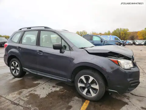 JF2SJABC4HH478021 — 2017 Subaru Forester, ფოტო 4, Copart, წინა ნაწილი