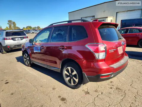 JF2SJAGC2JH553149 — 2018 Subaru Forester, фото 2 с аукциона Copart, ПЕРЕДНЯЯ ЧАСТЬ