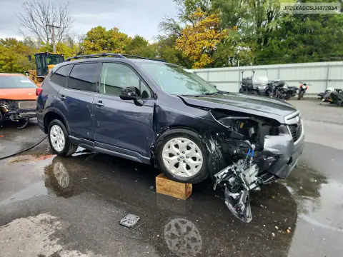 JF2SKADC5LH473834 — 2020 Subaru Forester, фото 4 з Copart, Передня частина