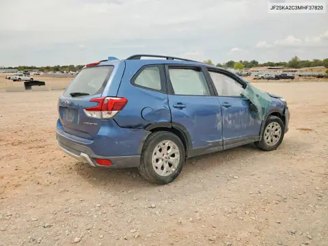 JF2SKADC3MH587820 — 2021 Subaru Forester, фото 3 с аукциона Copart 27.10.2026, опрокидывание