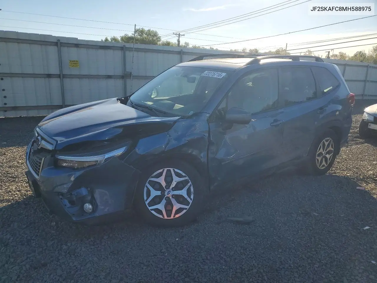 2021 Subaru Forester Premium VIN JF2SKAFC8MH588975 фото 1