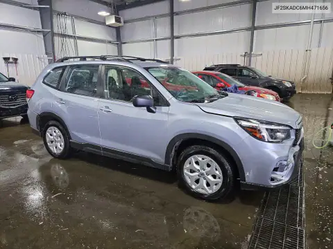 JF2SKADC6MH471656 — 2021 Subaru Forester, фото 4 с аукциона Copart, ПЕРЕДНЯЯ ЧАСТЬ