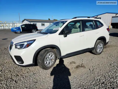JF2SKADC8MH496560 — 2021 Subaru Forester, Przód, zdjęć przed naprawą