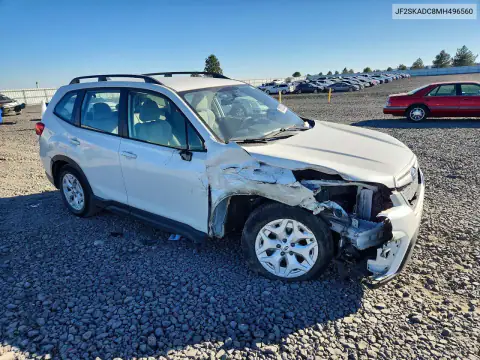 JF2SKADC8MH496560 — 2021 Subaru Forester, zdjęcie 4 z Copart 28.10.2026, Przód
