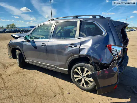 2022 Subaru Forester Limited VIN JF2SKAPC7NH448304 фото 2