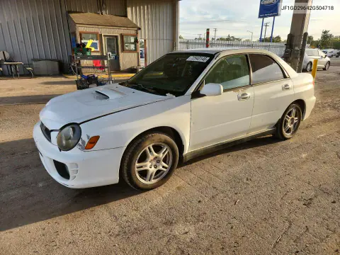 2002 Subaru Impreza Wrx VIN JF1GD29642G504718 фото 1