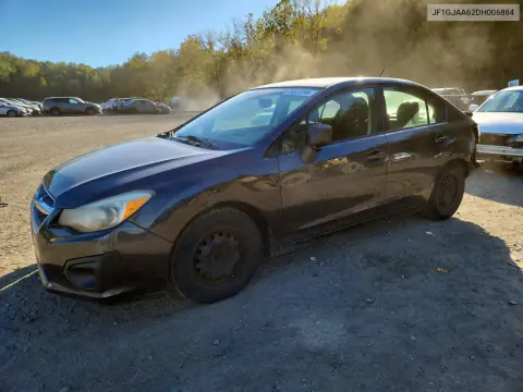 JF1GJAA62DH006884 — 2013 Subaru Impreza, ЗАДНЯЯ ЧАСТЬ, фото до ремонта