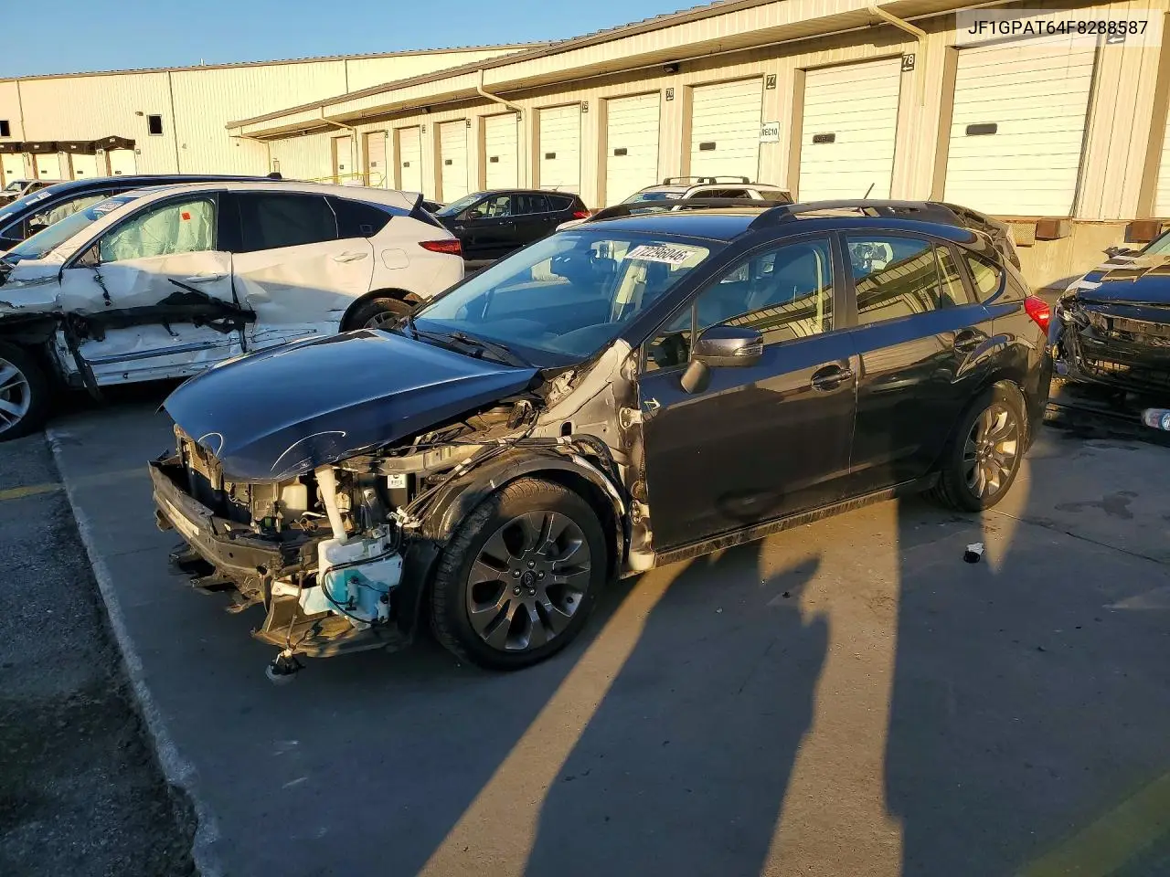 JF1GPAT64F8288587 Subaru Impreza 2015 — повреждение Передняя часть, фото до ремонта