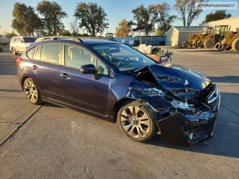 2016 Subaru Impreza Sport Premium VIN JF1GPAP63GH350217 фото 4
