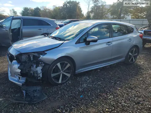 4S3GTAL62H3746018 — 2017 Subaru Impreza, Front end, before-repair photos