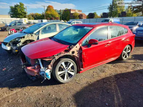 4S3GTAM62H3711932 — 2017 Subaru Impreza, წინა ნაწილი, ფოტოები შეკეთებამდე